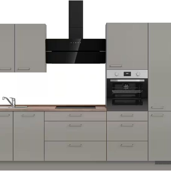 nobilia® Küchenzeile "Laser II", NEU: individuell anpassbar mit gratis Profi-Beratung, vormontiert, 360 cm breit, optional mit verschiedenen E‑Geräte-Sets – Bild 3