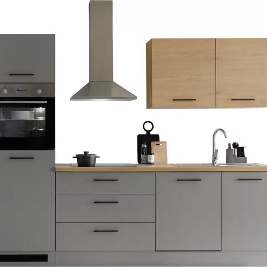 KOCHSTATION Küchenzeile KS-Malfi, Breite 260cm, wahlweise mit E-Geräten, Arbeitsplatte 38mm Stärke – Bild 9