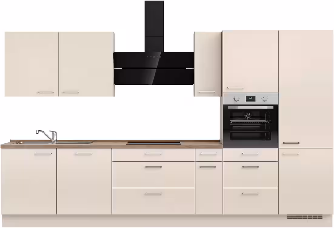 nobilia® Küchenzeile "MIAMI", NEU: individuell anpassbar mit gratis Profi-Beratung, vormontiert, Breite 360 cm, Ausrichtung wählbar, wahlw. mit E-Geräten – Bild 3