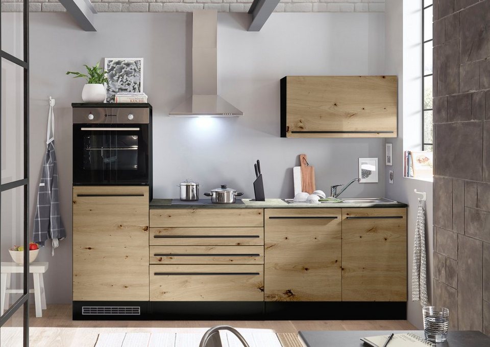 BASIC by Balculina Küchenzeile Jazz, Breite 260 cm, wahlweise mit E-Geräten – Bild 3
