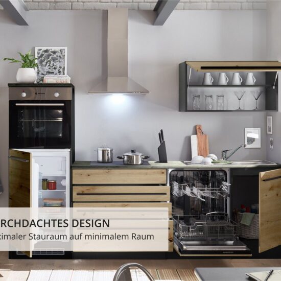 BASIC by Balculina Küchenzeile Jazz, Breite 260 cm, wahlweise mit E-Geräten – Bild 8
