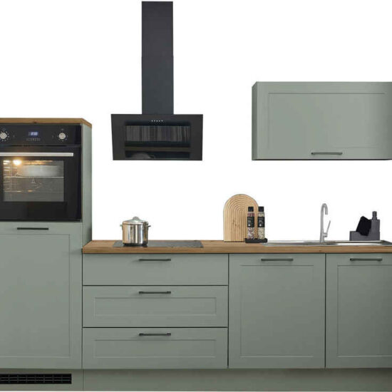 BASIC by Balculina Küchenzeile Marsi, Breite 260 cm, wahlweise mit E-Geräten, mit Soft-Close-Funktion – Bild 1