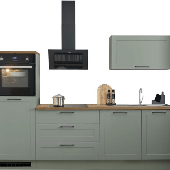 BASIC by Balculina Küchenzeile Marsi, Breite 260 cm, wahlweise mit E-Geräten, mit Soft-Close-Funktion – Bild 1