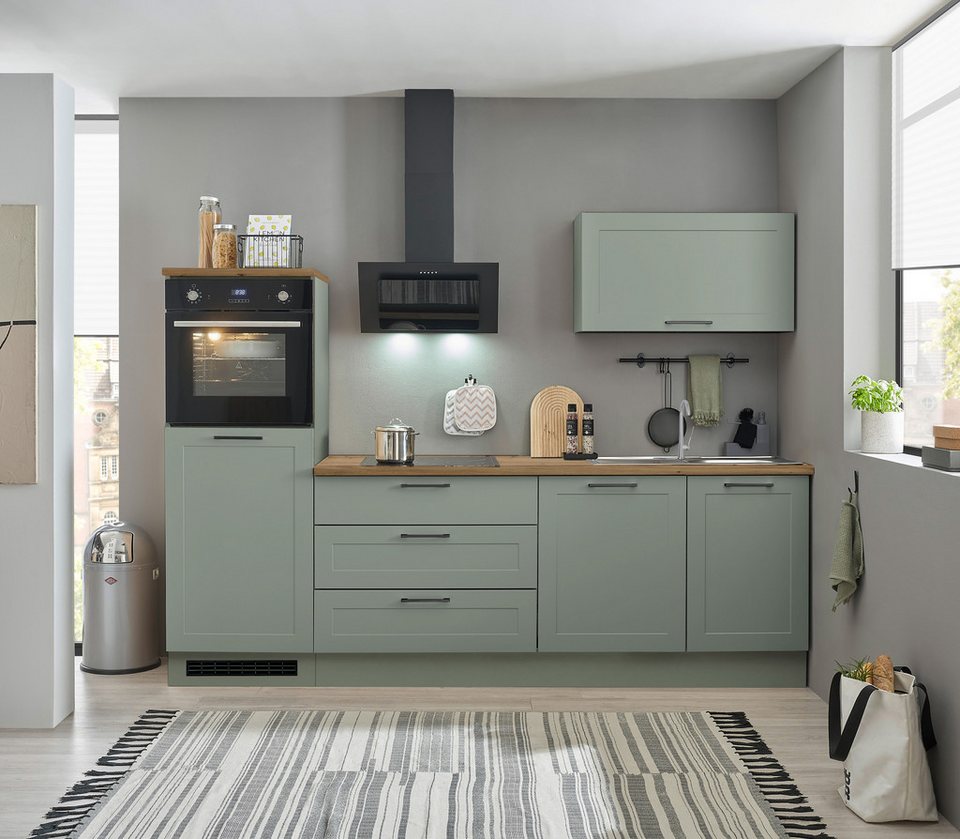 BASIC by Balculina Küchenzeile Marsi, Breite 260 cm, wahlweise mit E-Geräten, mit Soft-Close-Funktion – Bild 2