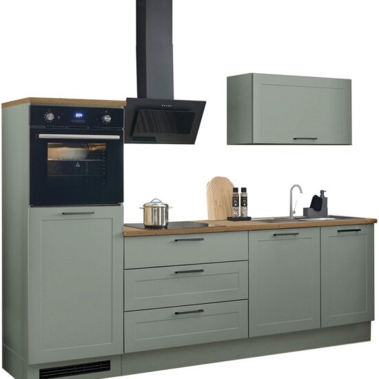 BASIC by Balculina Küchenzeile Marsi, Breite 260 cm, wahlweise mit E-Geräten, mit Soft-Close-Funktion – Bild 3
