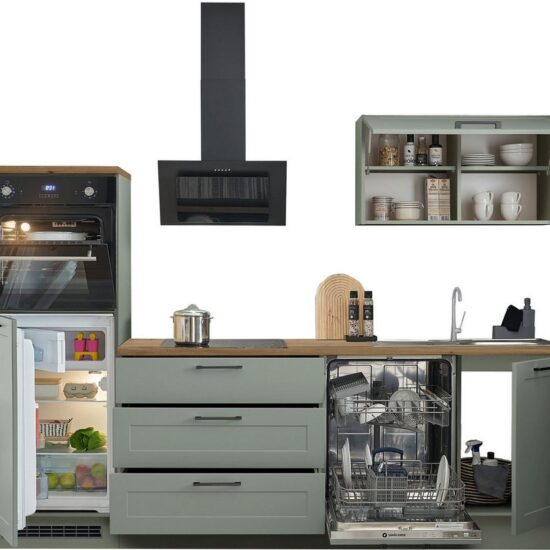 BASIC by Balculina Küchenzeile Marsi, Breite 260 cm, wahlweise mit E-Geräten, mit Soft-Close-Funktion – Bild 4