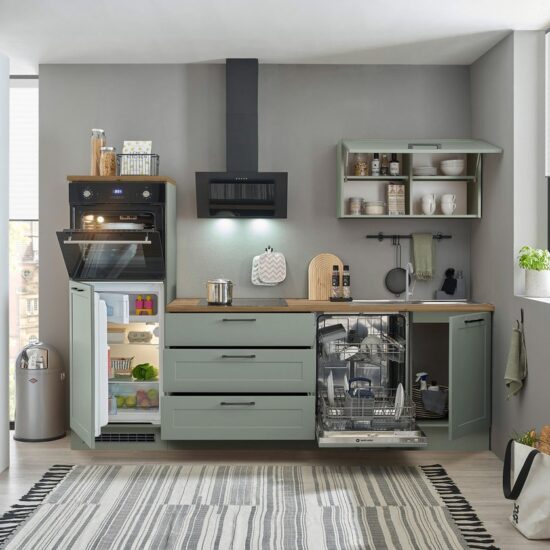 BASIC by Balculina Küchenzeile Marsi, Breite 260 cm, wahlweise mit E-Geräten, mit Soft-Close-Funktion – Bild 8