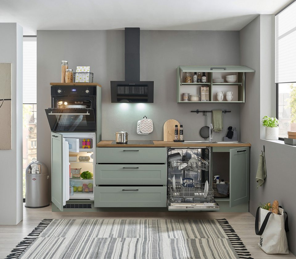 BASIC by Balculina Küchenzeile Marsi, Breite 260 cm, wahlweise mit E-Geräten, mit Soft-Close-Funktion – Bild 8