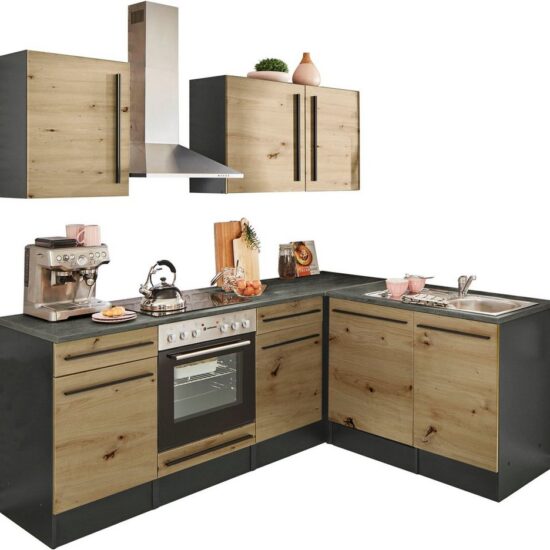 BASIC by Balculina Winkelküche Jazz, Stellbreite 220x175 cm, wahlweise mit E-Geräten – Bild 1