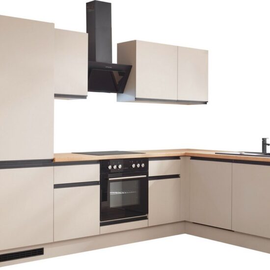 BASIC by Balculina Winkelküche Nizza B/H/T 280x211x60 cm, Breite 280 cm, wahlweise mit E-Geräten und Induktionskochfeld – Bild 1