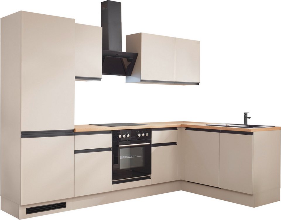 BASIC by Balculina Winkelküche Nizza B/H/T 280x211x60 cm, Breite 280 cm, wahlweise mit E-Geräten und Induktionskochfeld – Bild 1