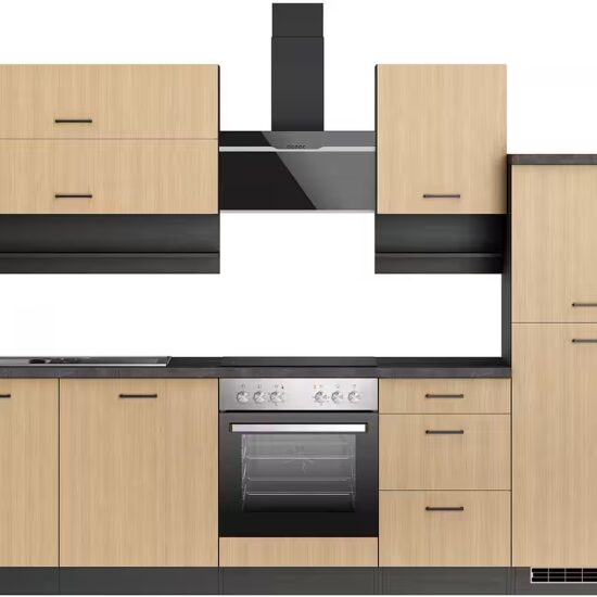 KOCHSTATION Küchenzeile KS-Frieda Breite 280 cm, wahlweise mit E-Geräten, mit 38mm starker Arbeitsplatte – Bild 10