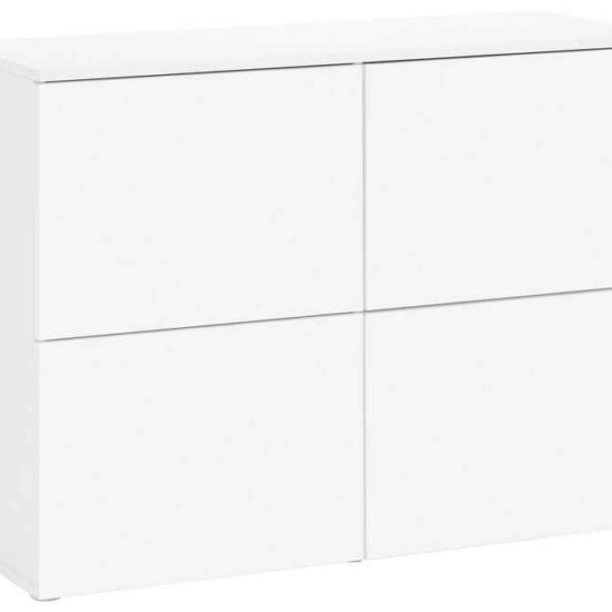 borchardt Möbel Kommode Rova, Sideboard mit 4 Türen, Praktische Push-to-open-Funktion, verstellbare Böden, Breite 93 cm – Bild 1