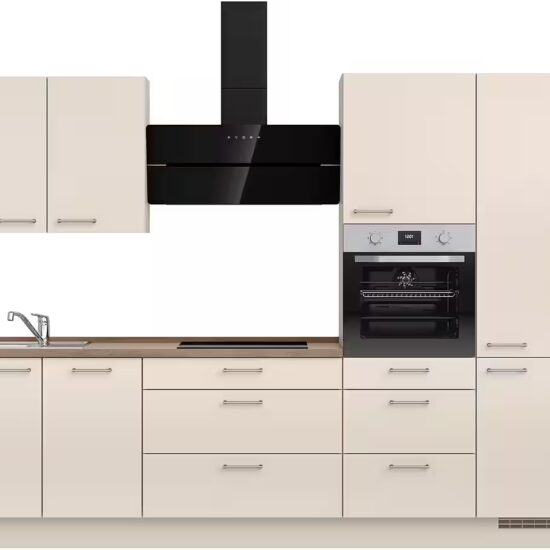 nobilia® Küchenzeile "Laser II", NEU: individuell anpassbar mit gratis Profi-Beratung, vormontiert, 360 cm breit, optional mit verschiedenen E‑Geräte-Sets – Bild 2