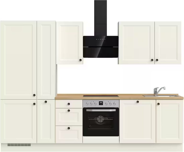 nobilia® Küchenzeile "MIAMI", NEU: individuell anpassbar mit gratis Profi-Beratung, vormontiert, Breite 300 cm, Ausrichtung wählbar, wahlw. mit E-Geräten