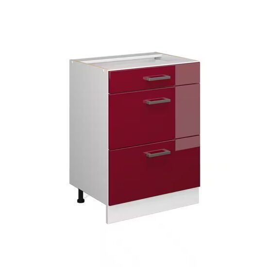 Vicco Unterschrank R-Line, Sonoma/Weiß, 60 cm ohne Arbeitsplatte (1-St) – Bild 5