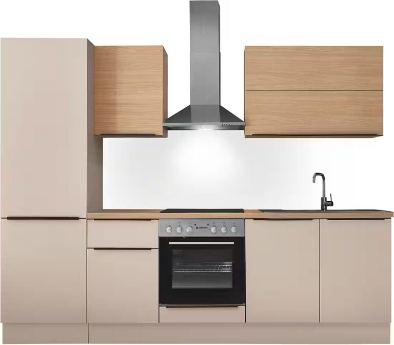 KOCHSTATION Küchenzeile Cocco B/H/T 270x211x60 cm, Breite 270 cm, wahlweise mit E-Geräten und Induktion