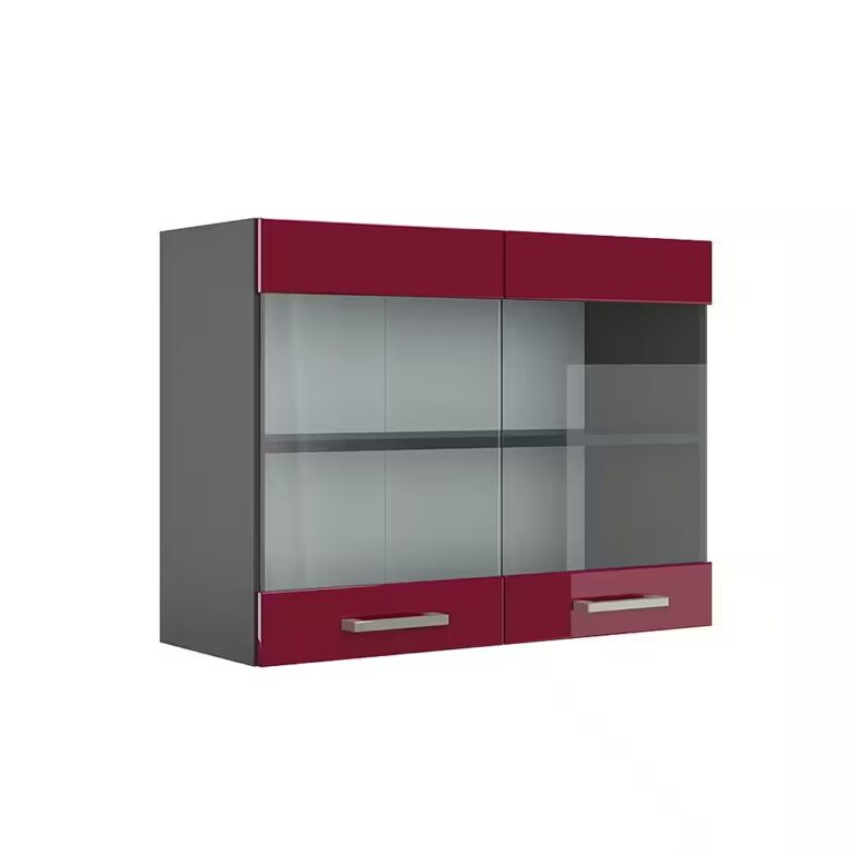 Vicco Glashängeschrank R-Line, Goldkraft Eiche/Anthrazit, 80 cm (1-St)