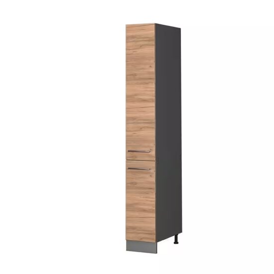Vicco Hochschrank Fame-Line, Goldkraft Eiche/Anthrazit, 30 cm (1-St) – Bild 5