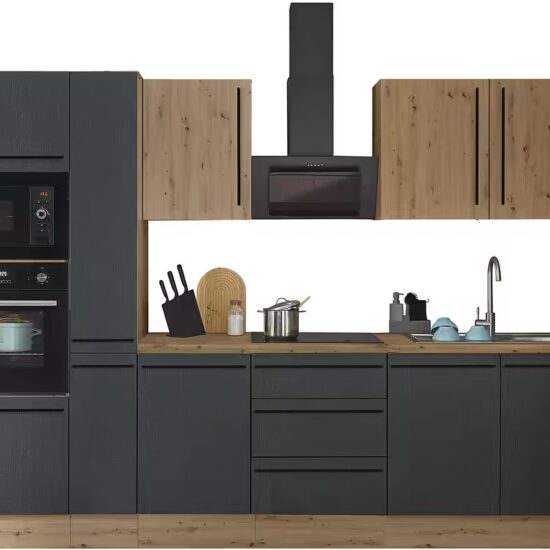 KOCHSTATION Küchenzeile Florida, Breite 300 cm, wahlweise mit E-Geräten,Softclose für Türen/Schubkästen – Bild 9