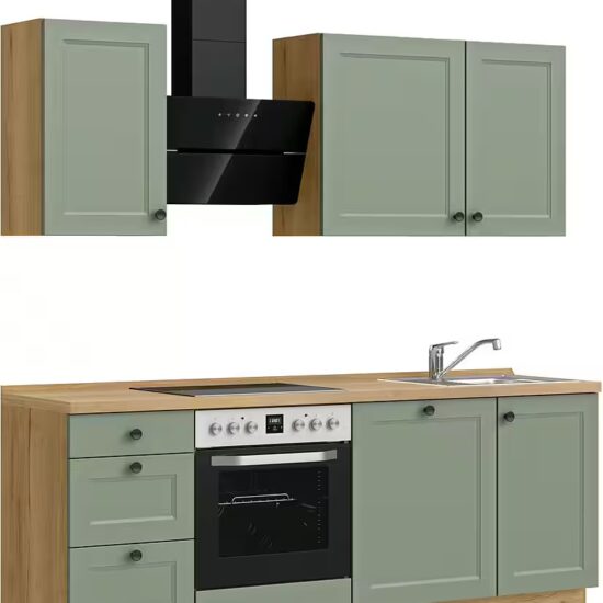 nobilia® Küchenzeile "Cascada II", NEU: individuell anpassbar mit gratis Profi-Beratung, vormontiert, Breite 210 cm, Ausrichtung wählbar, wahlw. mit E-Geräten – Bild 4
