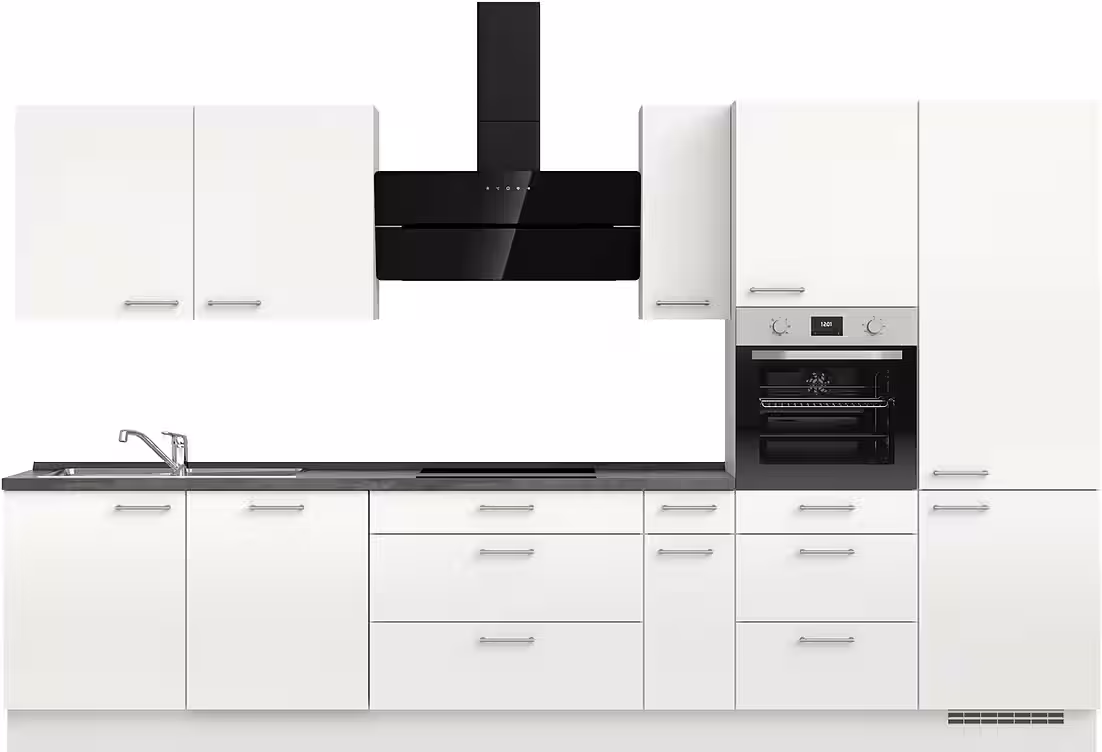nobilia® Küchenzeile "MIAMI", NEU: individuell anpassbar mit gratis Profi-Beratung, vormontiert, Breite 360 cm, Ausrichtung wählbar, wahlw. mit E-Geräten – Bild 3