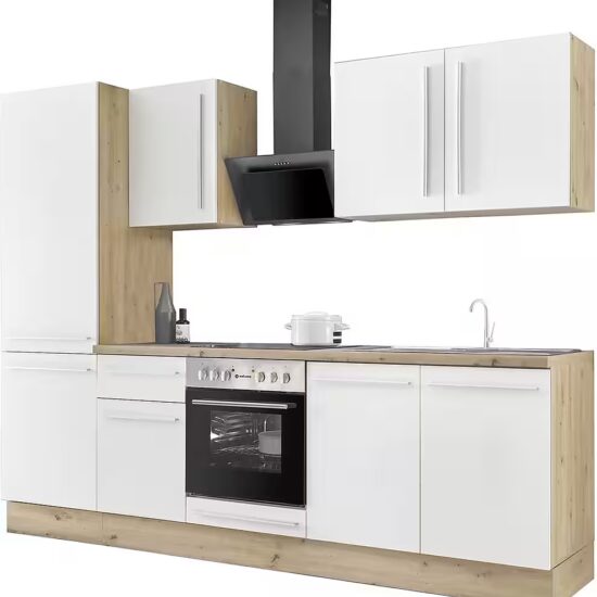 KOCHSTATION Küchenzeile KS-Florida mit 38mm starker Arbeitsplatte, Breite 270 cm, wahlweise mit E-Geräten, Soft-Close-Funktion – Bild 9