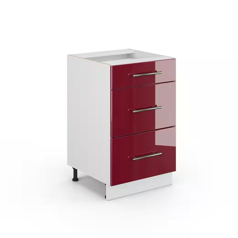 Vicco Unterschrank Fame-Line, Weiß Hochglanz/Weiß, 50 cm ohne Arbeitsplatte (1-St)