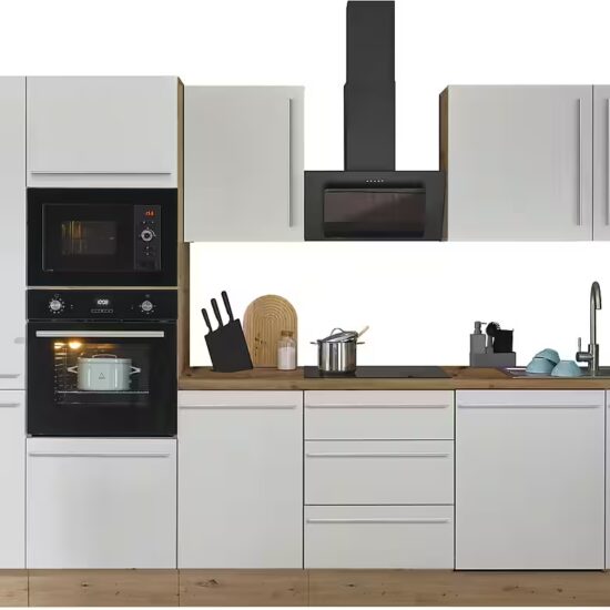 KOCHSTATION Küchenzeile Florida, Breite 340 cm, wahlweise mit E-Geräten,Softclose für Türen/Schubkästen – Bild 2