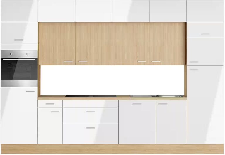 KOCHSTATION Küchenzeile KS-Lucy wahlweise mit Induktionskochfeld mit integriertem Dunstabzug, Breite 360 cm, Soft-Close, inkl. Zubehör, wahlweise mit E-Geräten