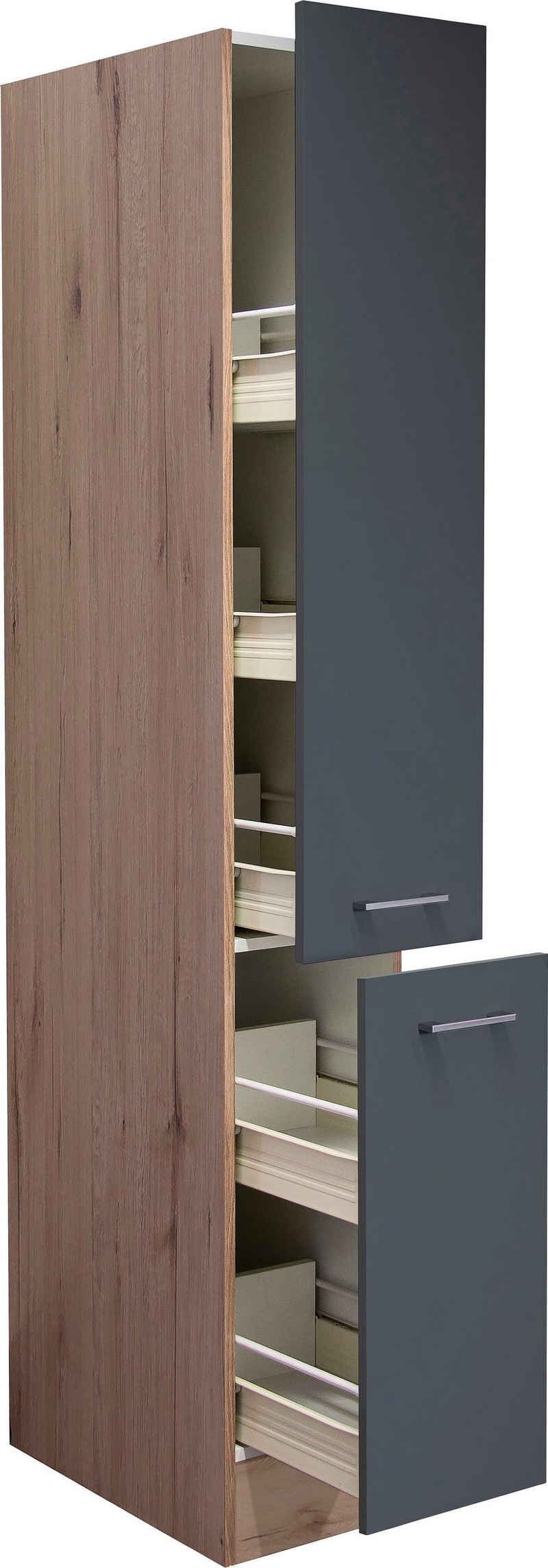 Flex-Well Apothekerschrank Morena (B x H x T) 30 x 200 x 57 cm, mit 5 Ablagen – Bild 1