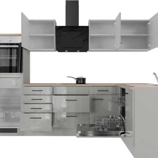 Flex-Well Küche Lund, wahlweise mit E-Geräten, Stellbreite 280x170 cm – Bild 4