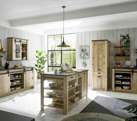 Home affaire Küche Sherwood, Breite 400 cm, ohne E-Geräte – Bild 1