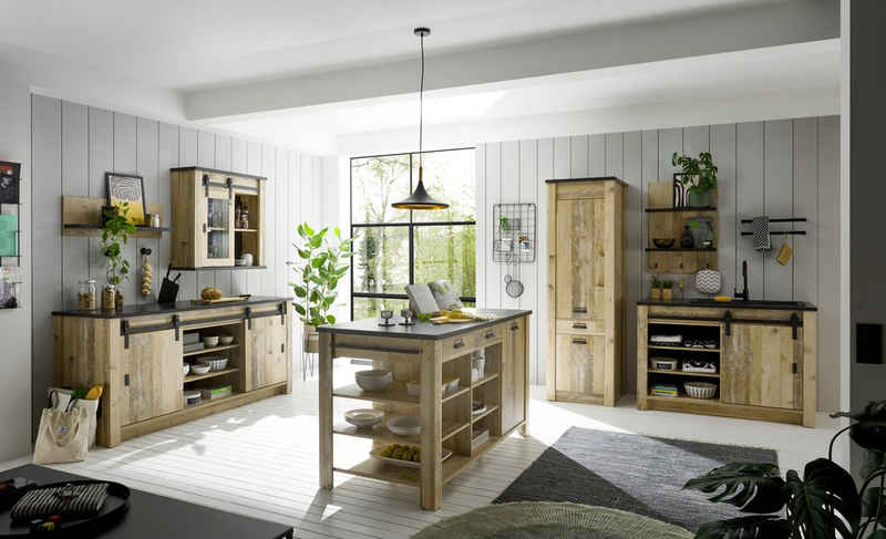 Home affaire Küche Sherwood, Breite 400 cm, ohne E-Geräte – Bild 1