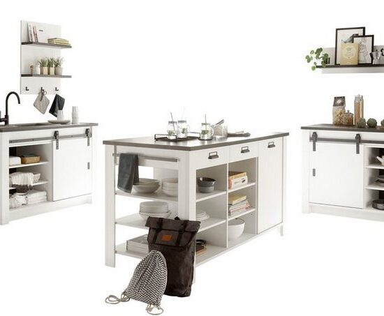 Home affaire Küche Sherwood, Breite 400 cm, ohne E-Geräte – Bild 1