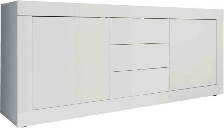 Home affaire Sideboard Basic Breite 210 cm, Kommode 2 Türen, 3 Schubkästen, Anrichte, Metallgriff, moderne Rahmenoptik, viel Stauraum, Farbauswahl