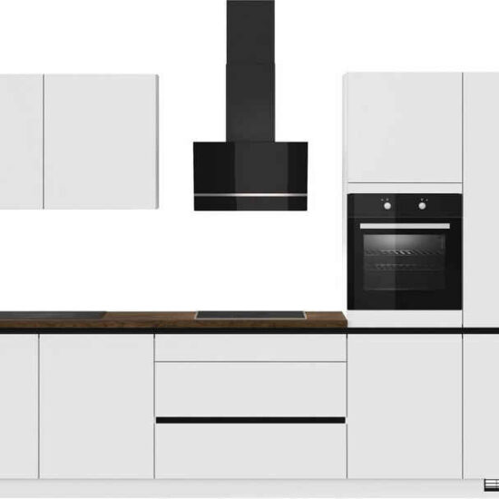 IMPULS KÜCHEN Küche "Dublin", Anti Fingerprint Oberfläche, Schubkästen mit Soft-Close, vormontiert, wahlweise mit E-Geräten, mit Vollauszug, Breite 340 cm – Bild 2