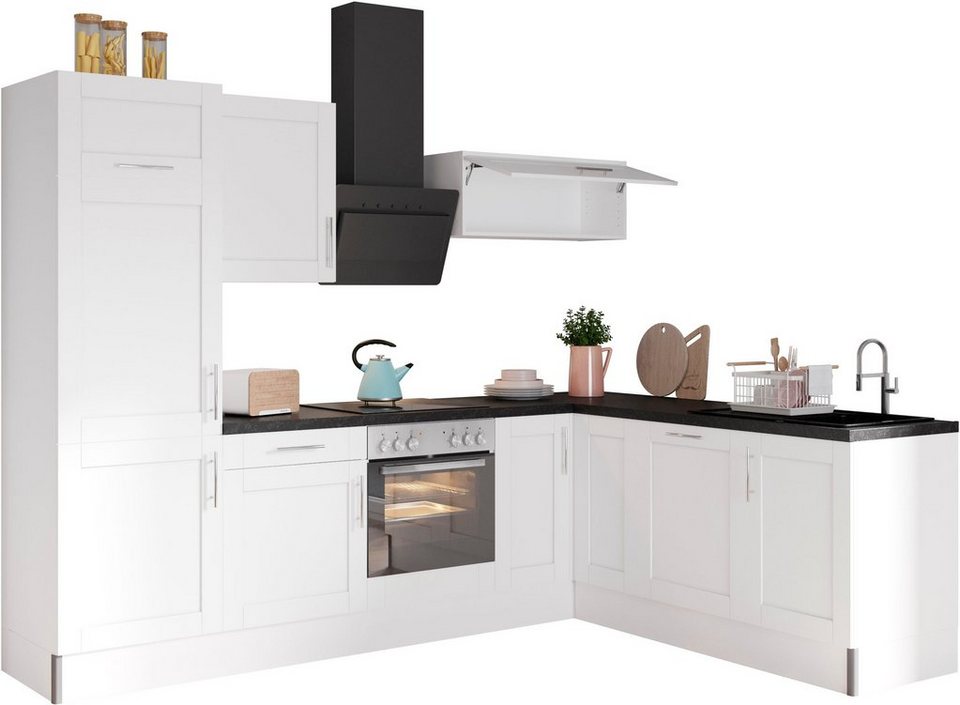 KOCHSTATION Küche KS-Ahus, 200 x 270 cm breit, wahlweise mit E-Geräten, Soft Close Funktion – Bild 1