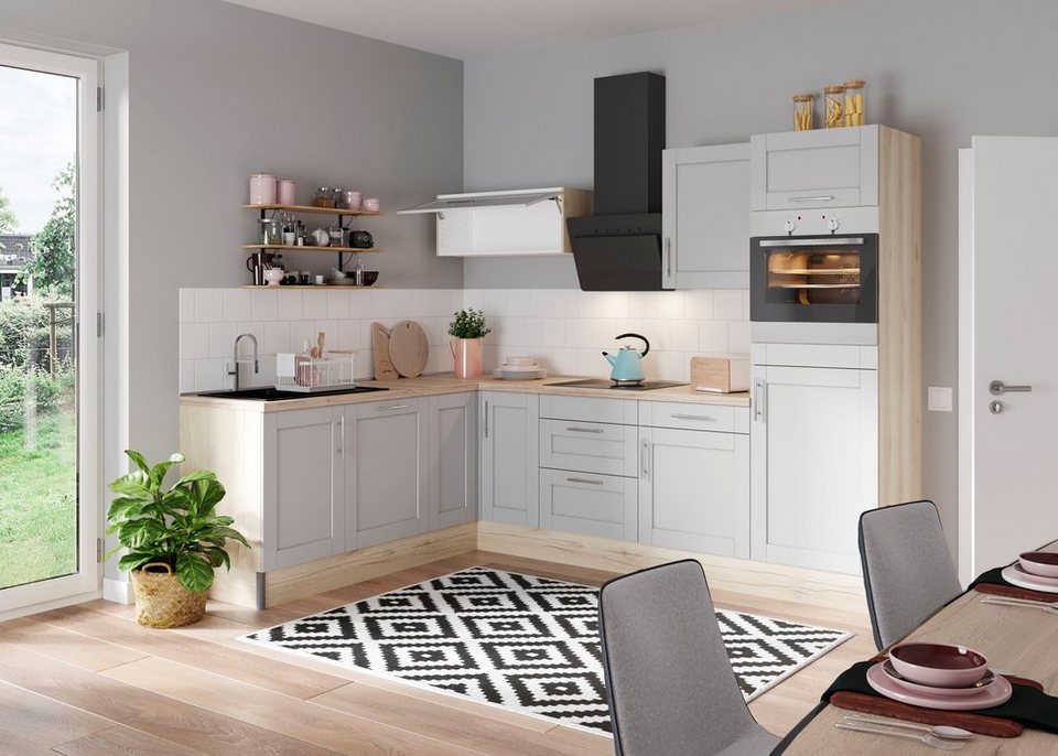 KOCHSTATION Küche KS-Ahus, 200 x 270 cm breit, wahlweise mit E-Geräten, Soft Close Funktion – Bild 2