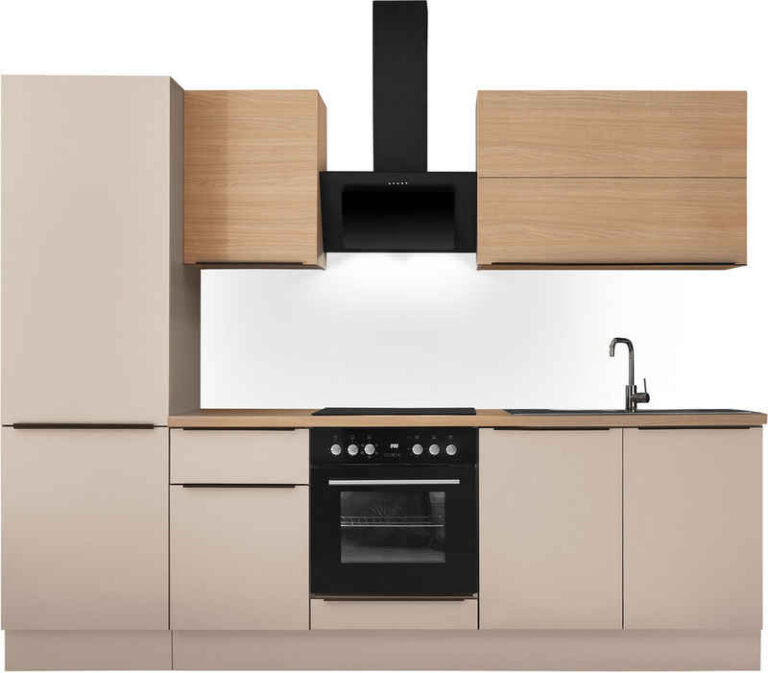 KOCHSTATION Küchenzeile Cocco B/H/T 270x211x60 cm, Breite 270 cm, wahlweise mit E-Geräten und Induktion