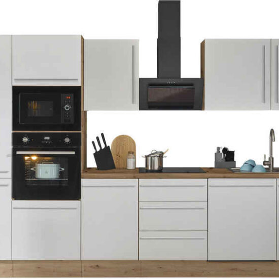 KOCHSTATION Küchenzeile Florida, Breite 340 cm, wahlweise mit E-Geräten,Softclose für Türen/Schubkästen – Bild 1