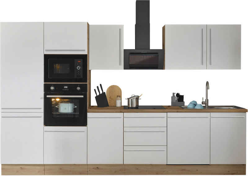 KOCHSTATION Küchenzeile Florida, Breite 340 cm, wahlweise mit E-Geräten,Softclose für Türen/Schubkästen – Bild 1