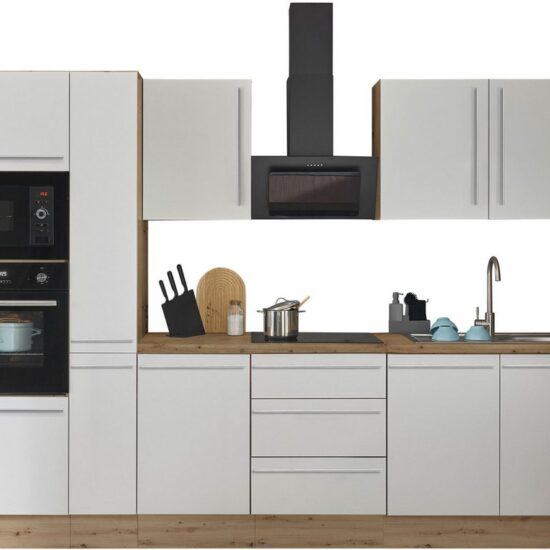 KOCHSTATION Küchenzeile Florida, Breite 300 cm, wahlweise mit E-Geräten,Softclose für Türen/Schubkästen – Bild 1