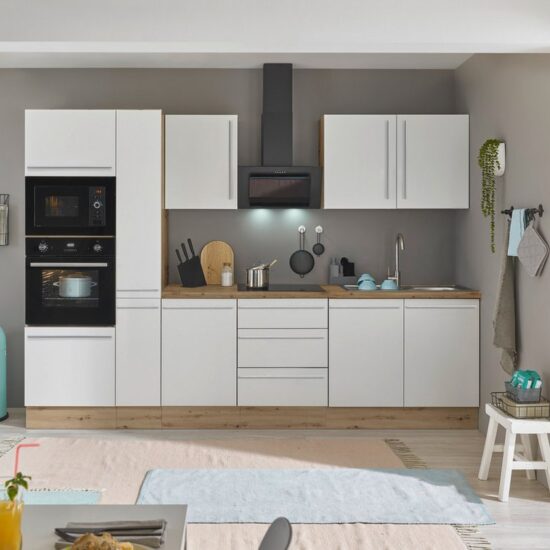 KOCHSTATION Küchenzeile Florida, Breite 300 cm, wahlweise mit E-Geräten,Softclose für Türen/Schubkästen – Bild 2
