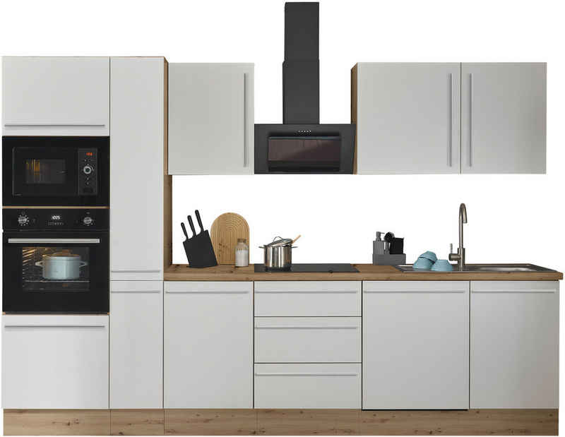 KOCHSTATION Küchenzeile Florida, Breite 310 cm, wahlweise mit E-Geräten,Softclose für Türen/Schubkästen – Image 3