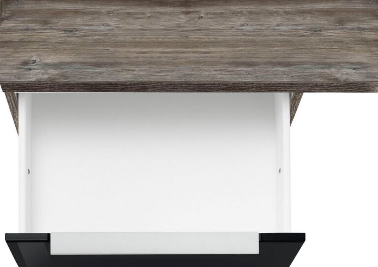 KOCHSTATION Küchenzeile KS-Brindisi, Breite 210 cm, wahlweise mit E-Geräten, mit MDF-Fronten und Regal