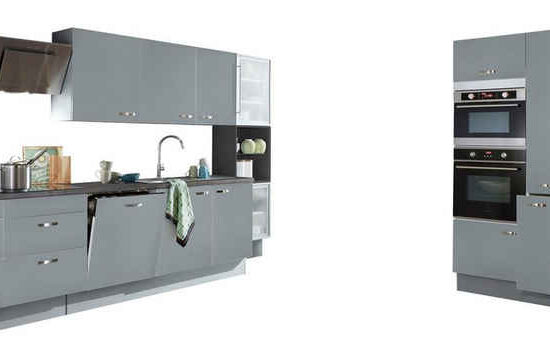 KOCHSTATION Küchenzeile KS-Cara, mit Vollauszügen und Soft-Close-Funktion, Breite 480 cm – Bild 1