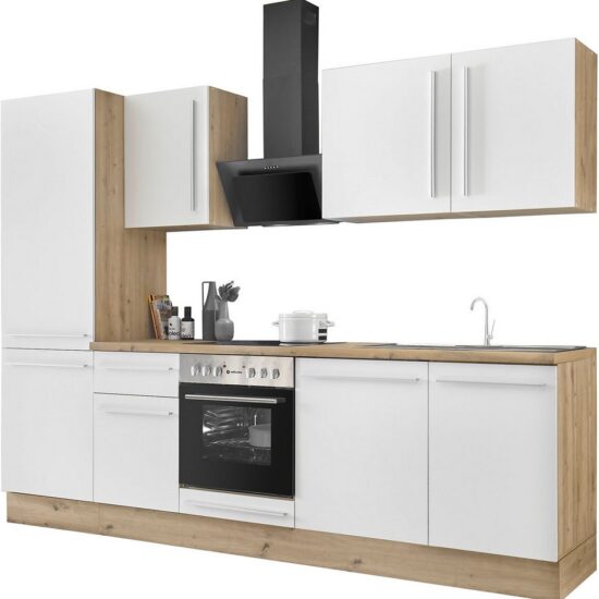 KOCHSTATION Küchenzeile KS-Florida mit 38mm starker Arbeitsplatte, Breite 280 cm, wahlweise mit E-Geräten, Soft-Close-Funktion – Bild 5