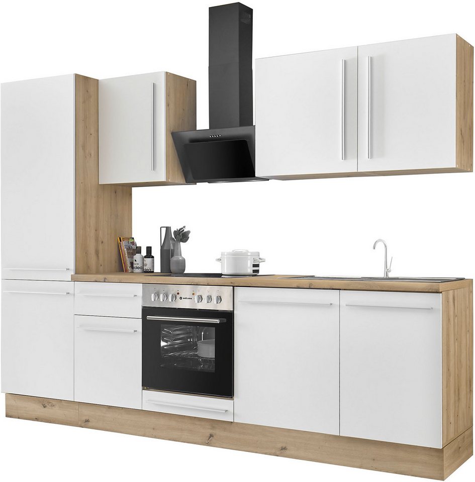 KOCHSTATION Küchenzeile KS-Florida mit 38mm starker Arbeitsplatte, Breite 280 cm, wahlweise mit E-Geräten, Soft-Close-Funktion – Bild 5