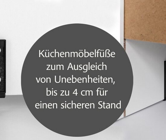 KOCHSTATION Küchenzeile KS-Frieda Breite 280 cm, wahlweise mit E-Geräten, mit 38mm starker Arbeitsplatte – Bild 4
